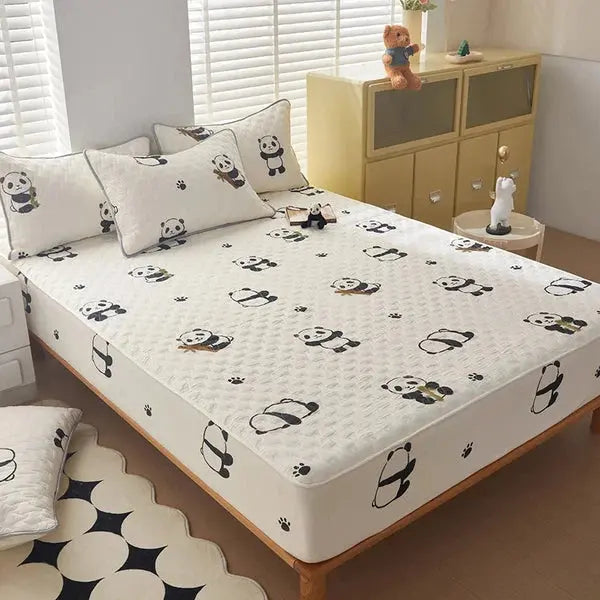 Cartoon Style Mattress Cover-Panda-Linas