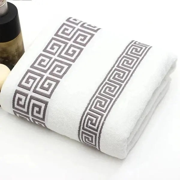 Cotton High Quality Face Bath Towels Bathroom Set-White-Linas