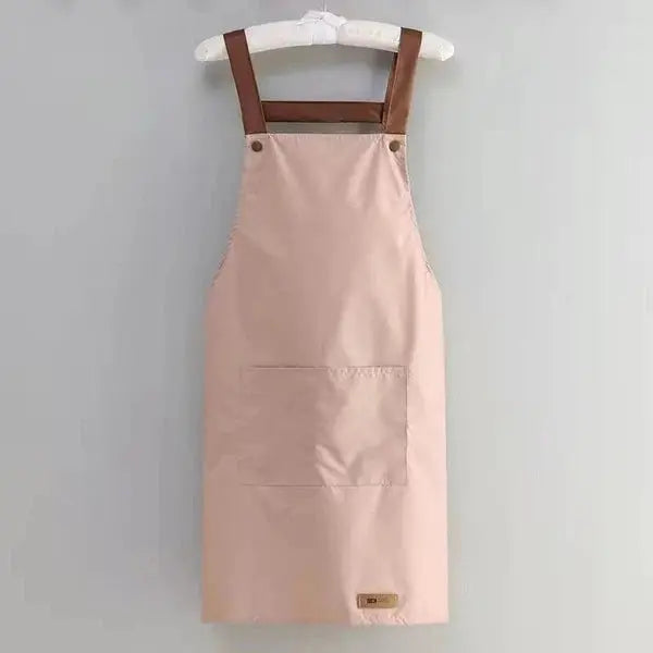 Kitchen oil resistant Aprons cooking-pink-Linas