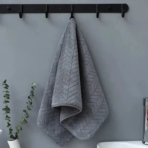 Thickened cotton Face Towel water absorption-dark grey-Linas