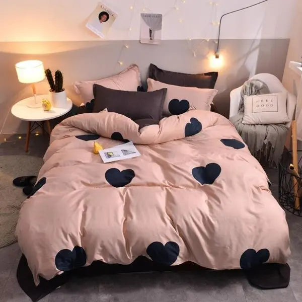 Washed Cotton Duvet Cover Modern Style-1.5m-Linas