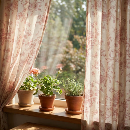 DWCN Antheia Millefiori Patterned Linen Curtains