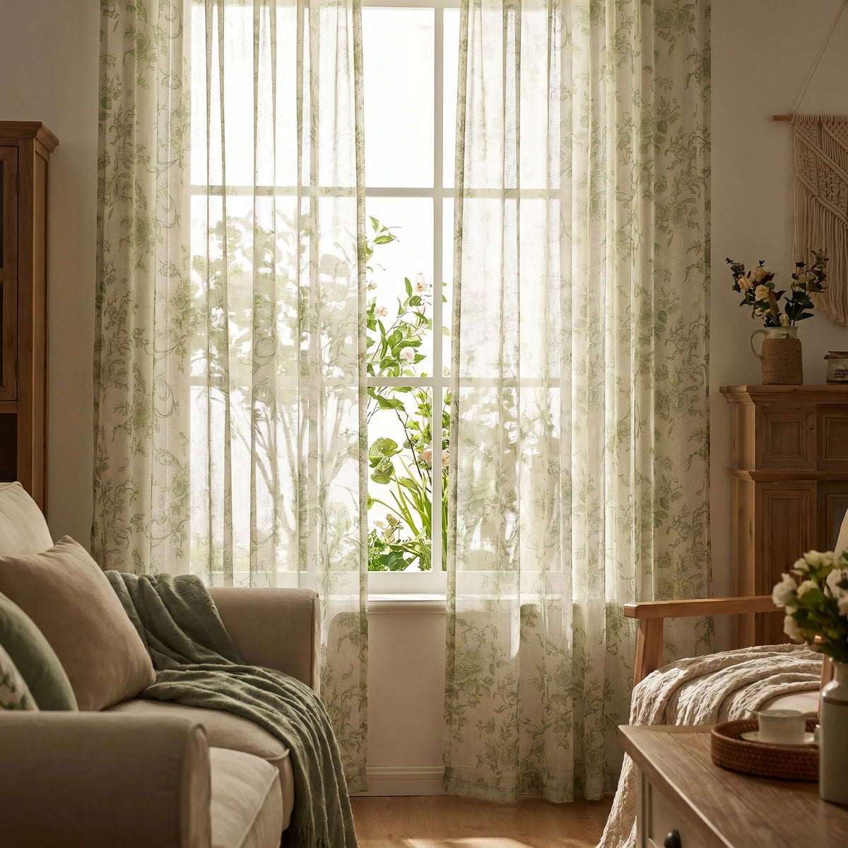 DWCN Antheia Millefiori Patterned Linen Curtains