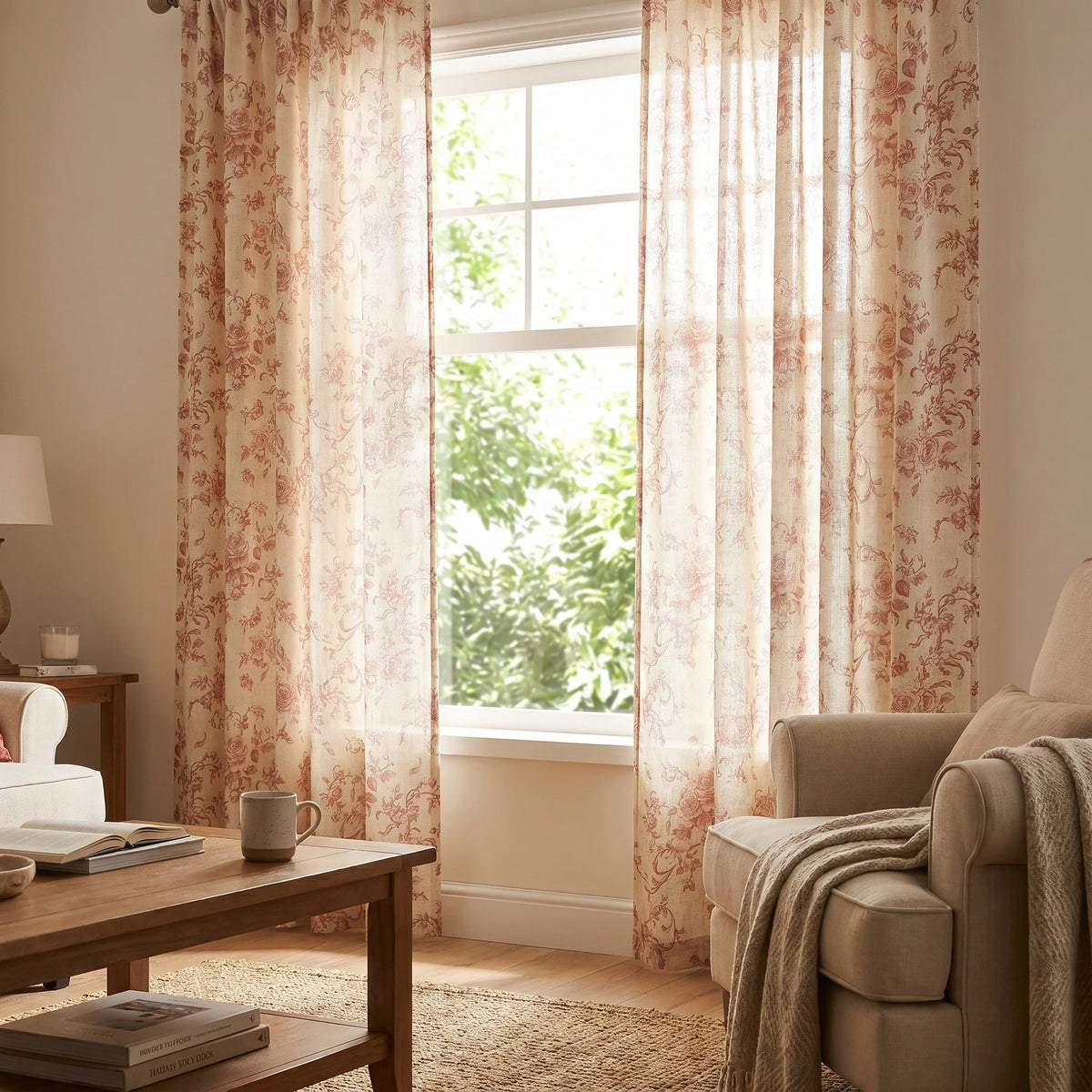 DWCN Antheia Millefiori Patterned Linen Curtains