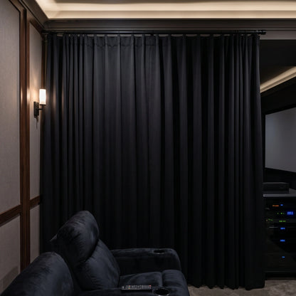 DWCN Custom Total Blackout Silk-Fiber Curtains