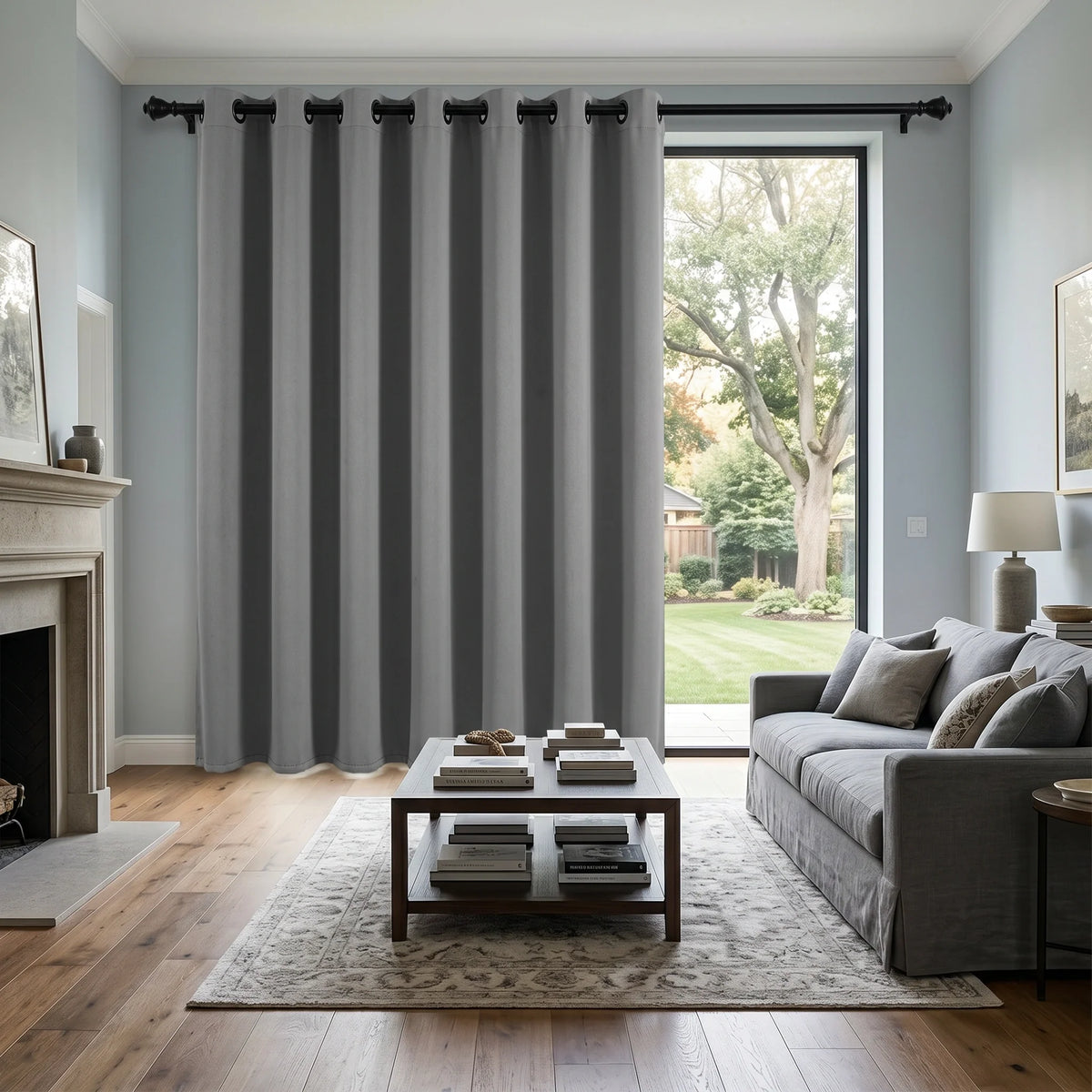 DWCN Custom Total Blackout Silk-Fiber Curtains