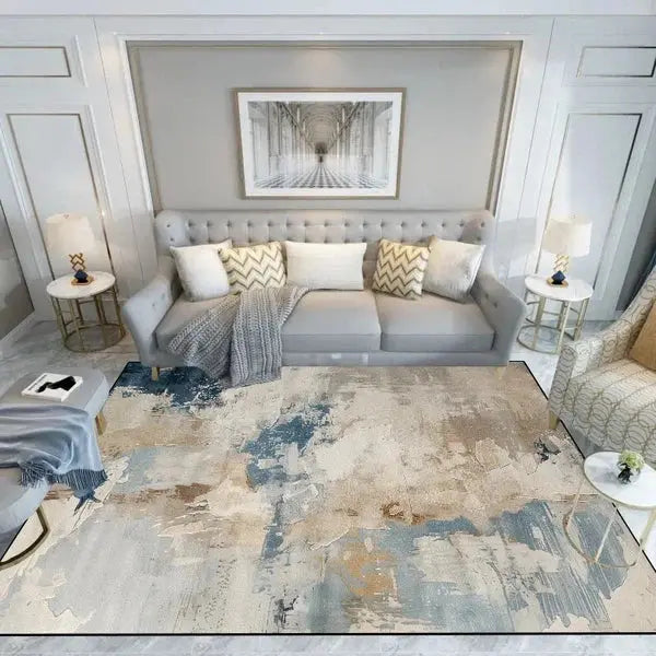 Light Luxury Splashing Ink Living Room Rugs-Flannel-11-Linas