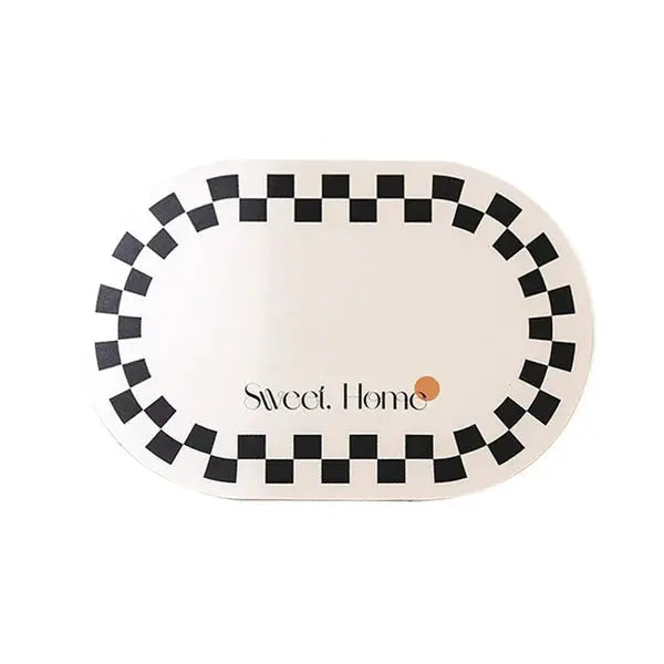 Nordic Placemat Oval Oilproof Dining Home Decor-S3-Linas