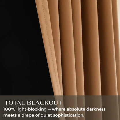 DWCN Custom Total Blackout Silk-Fiber Curtains